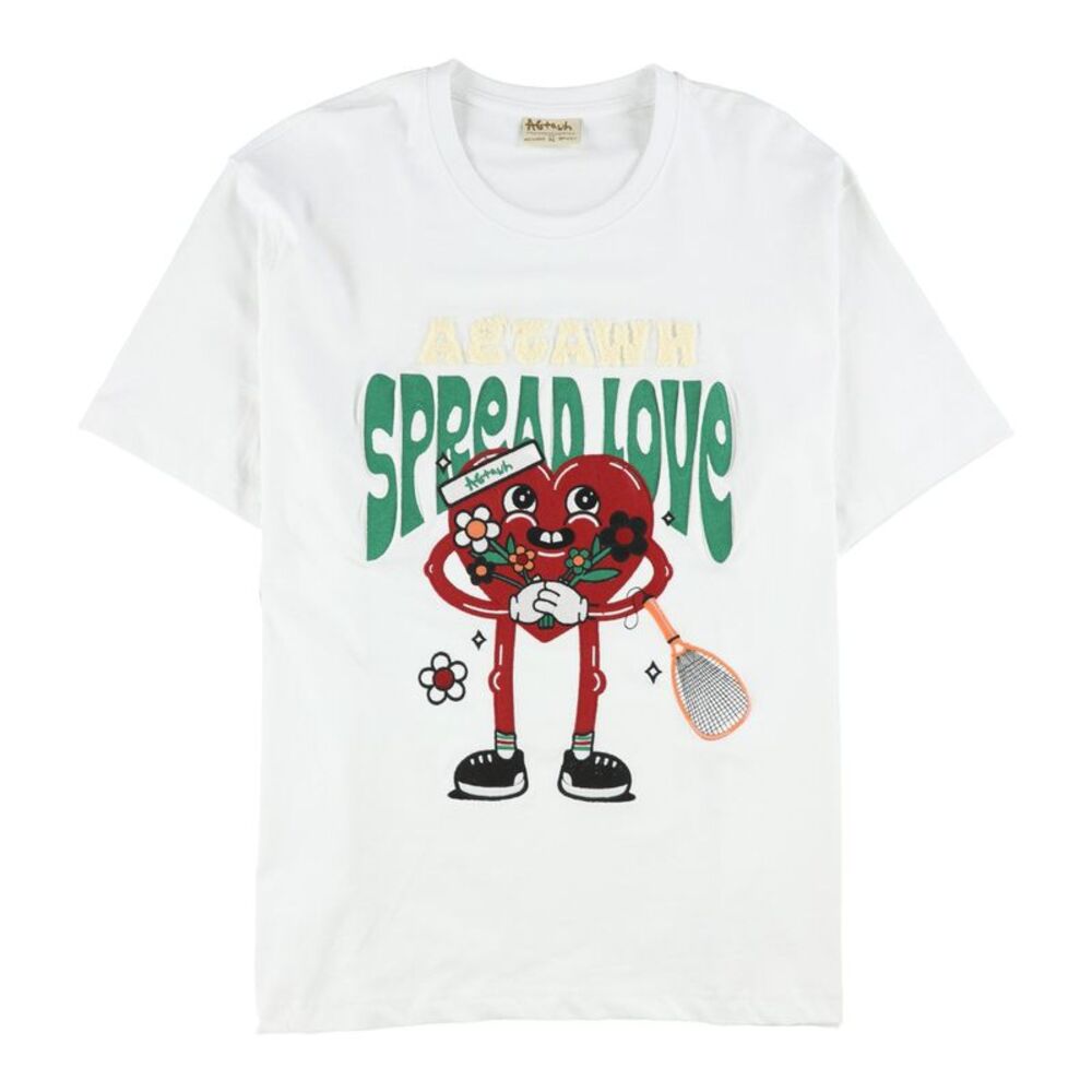 AGtawh Mens Spread Love Graphic T-Shirt, NWT